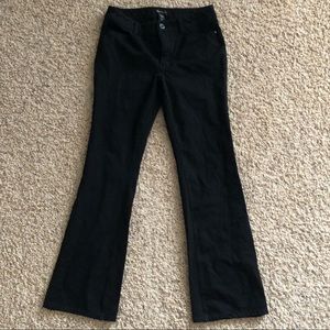 WHBM black skinny flare jeans SZ 4 Reg